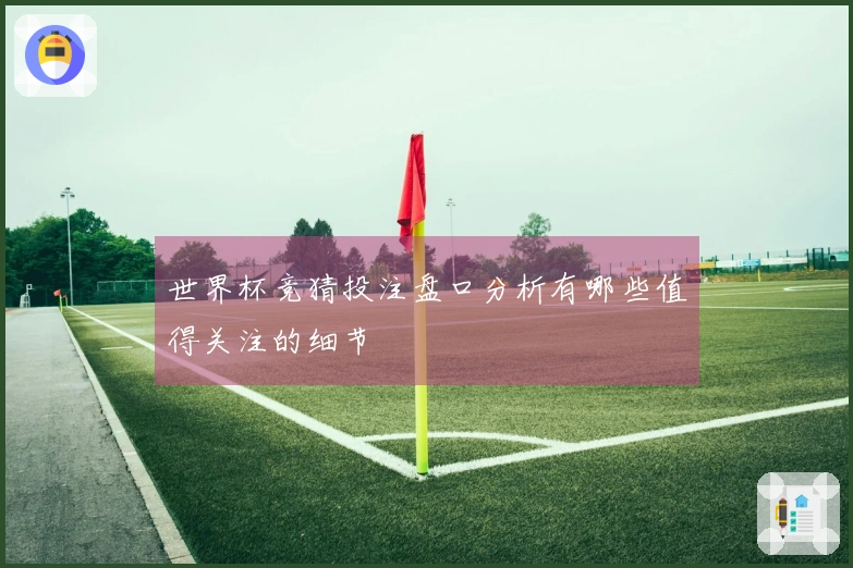 世界杯竞猜投注盘口分析有哪些值得关注的细节